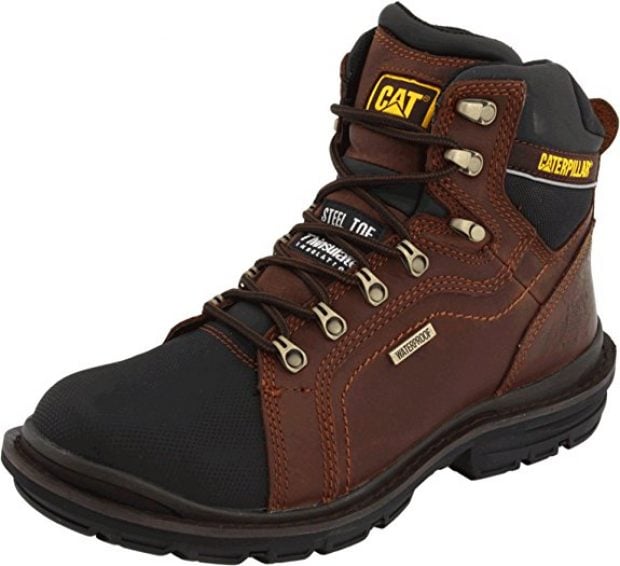 Normally $155, these Caterpillar work boots are 47 percent off (Photo via Amazon)