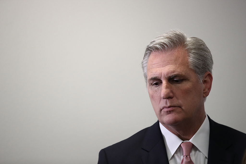House Majority Leader Kevin McCarthy listens to questions at a press conference at the U.S. Capitol on September 21, 2016 (Getty Images)