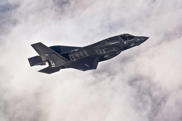 A Lockheed Martin F-35B Lightning II joint strike fighter flies toward its new home at Eglin Air Force Base, Florida in this U.S. Air Force picture taken on January 11, 2011. REUTERS/U.S. Air Force/Staff Sgt. Joely Santiago/Handout