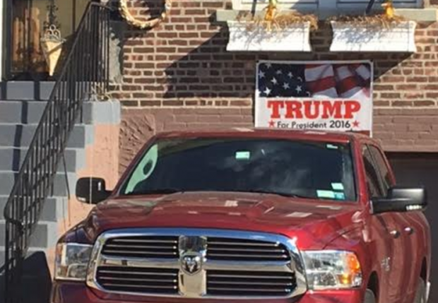 Trump Banner In South Bronx (Photo: Kerry Picket/The Daily Caller)