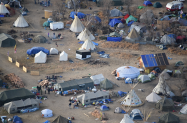 Dakota Access Pipeline encampment (Photo courtesy: Morton County Sheriff's Office)