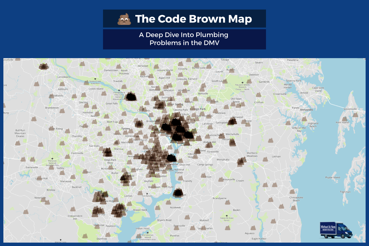 Michael and Son Services: Code Brown Map of Washington D.C.