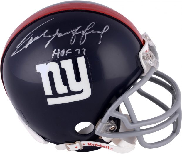 Normally $150, this Frank Gifford autographed helmet is $70 off for Cyber Monday (Photo via Sports Memorabilia)