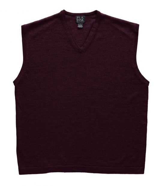 Normally $100, this sweater vest is 51 percent off (Photo via Jos.A.Bank)