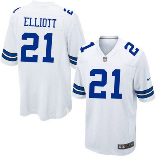 Normally $100, this Ezekial Elliott jersey is $65 percent off with the code (Photo via FansEdge)