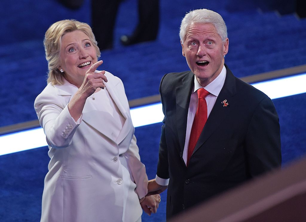 Bill and Hillary Clinton at the 2016 DNC (Getty Images)