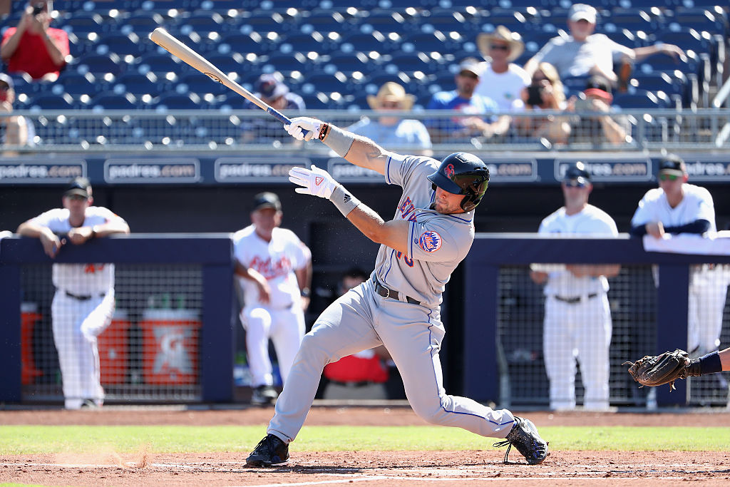 Tim Tebow #15 (New York Mets) of the Scottsdale Scorpions bats against the Peoria Javelinas during the Arizona Fall League game at Peoria Stadium on October 13, 2016 in Peoria, Arizona. (Photo by Christian Petersen/Getty Images)