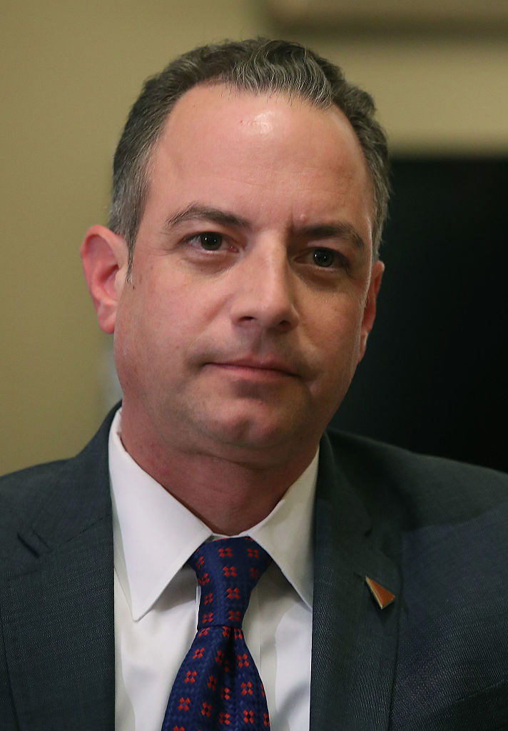Reince Priebus House attends a meeting with House Speaker Paul Ryan at the US Capitol on November 30, 2016 (Getty Images)