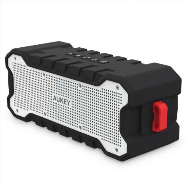 Normally $50, this bluetooth speaker is a total of 37 percent off with code AUKEYHOL (Photo via Amazon)