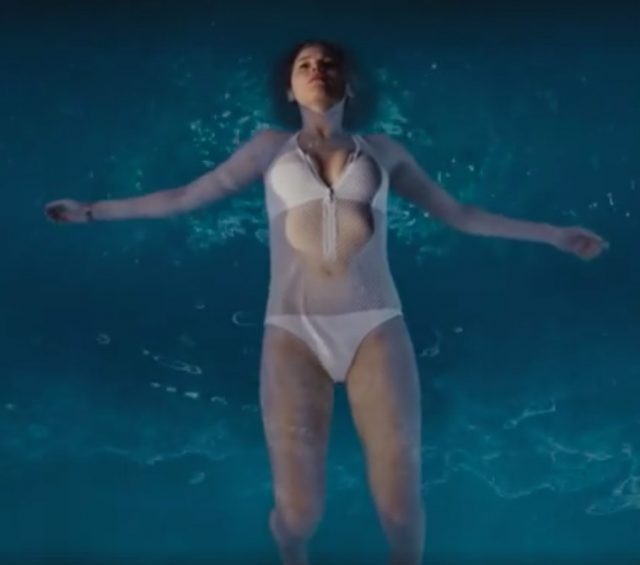 Jennifer Lawrence Wears Sheer White Swimsuit In New Passengers.