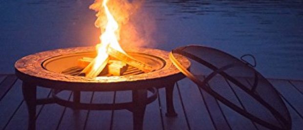 This fire pit is $120 this time of year (Photo via Amazon)