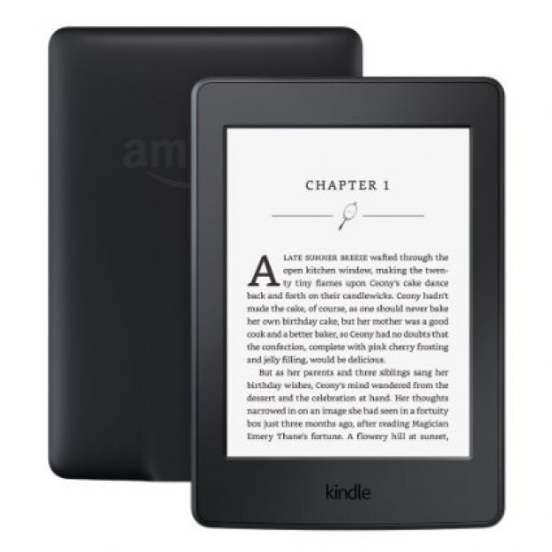 Normally $120, the Kindle Paperwhite e-reader is 17 percent off today (Photo via Amazon)