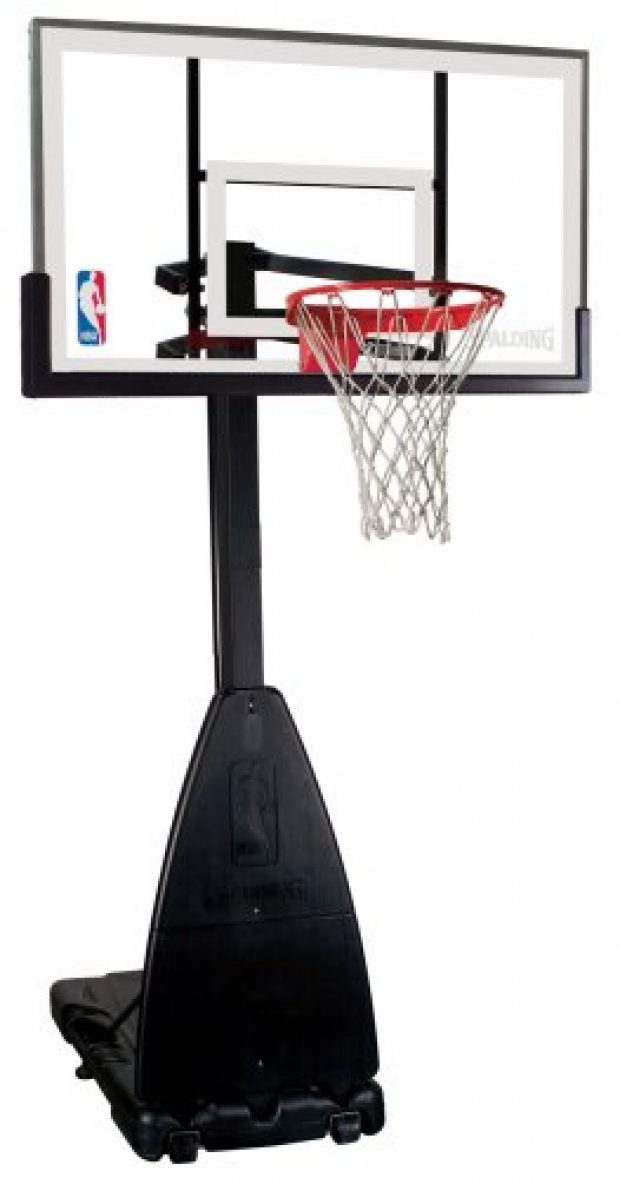 This portable basketball system normally costs $570 (Photo via Amazon)