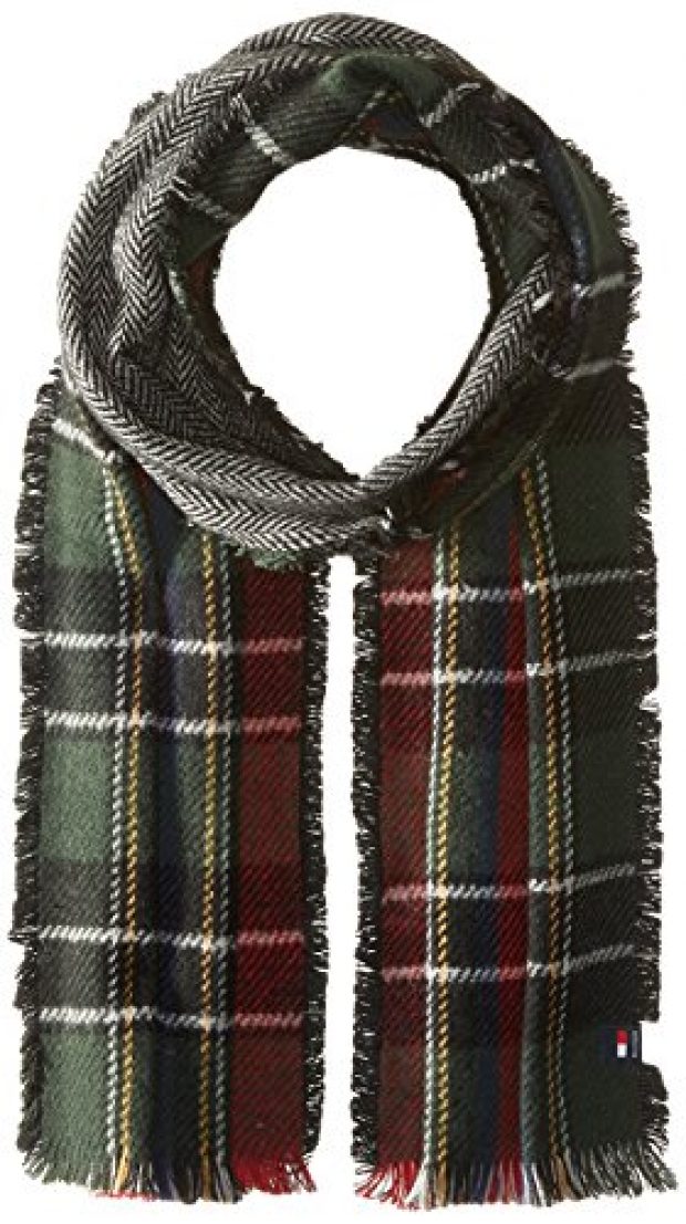 Normally $65, this herringbone scarf is 63 percent off (Photo via Amazon)