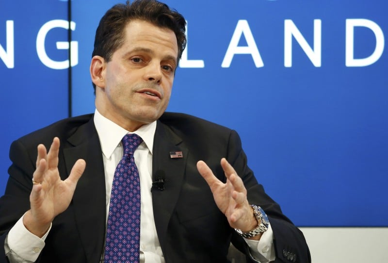 Anthony Scaramucci, Assistant to U.S. President-elect Donald Trump and Director of Public Liaison attends the World Economic Forum (WEF) annual meeting in Davos, Switzerland January 17, 2017. REUTERS/Ruben Sprich