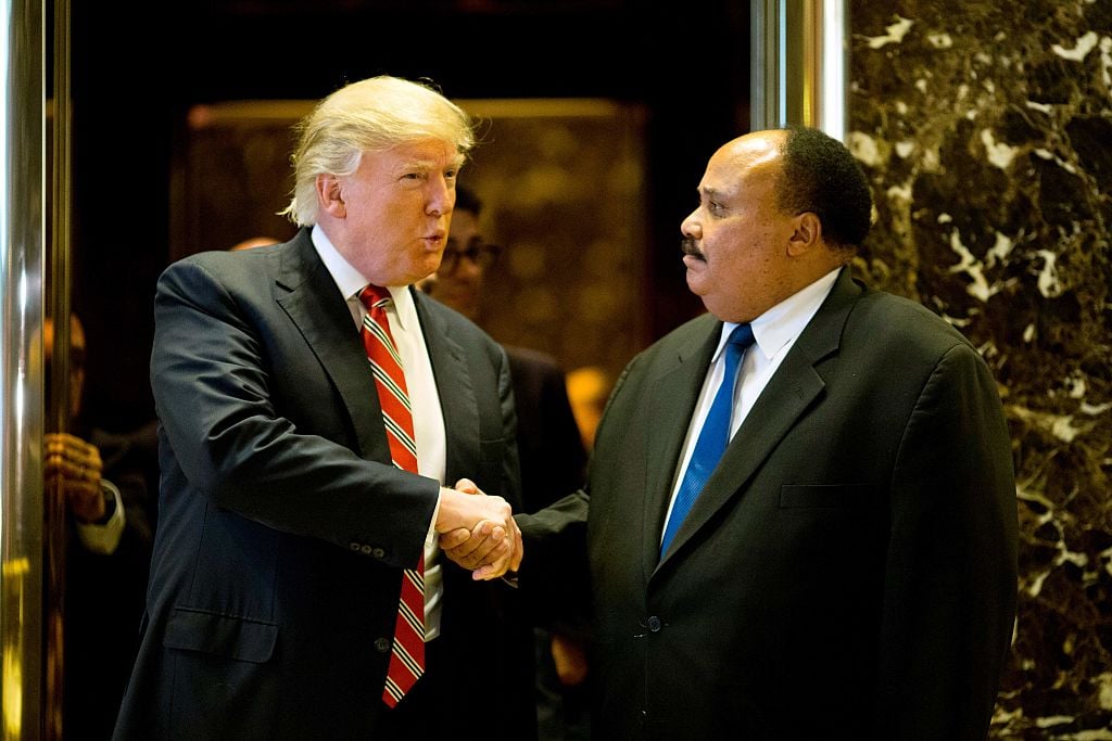 Donald Trump, Martin Luther King III (Getty Images)