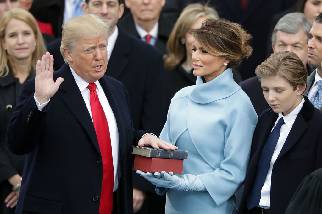Donald Trump, Melanie Trump, Barron Trump (Getty Images)