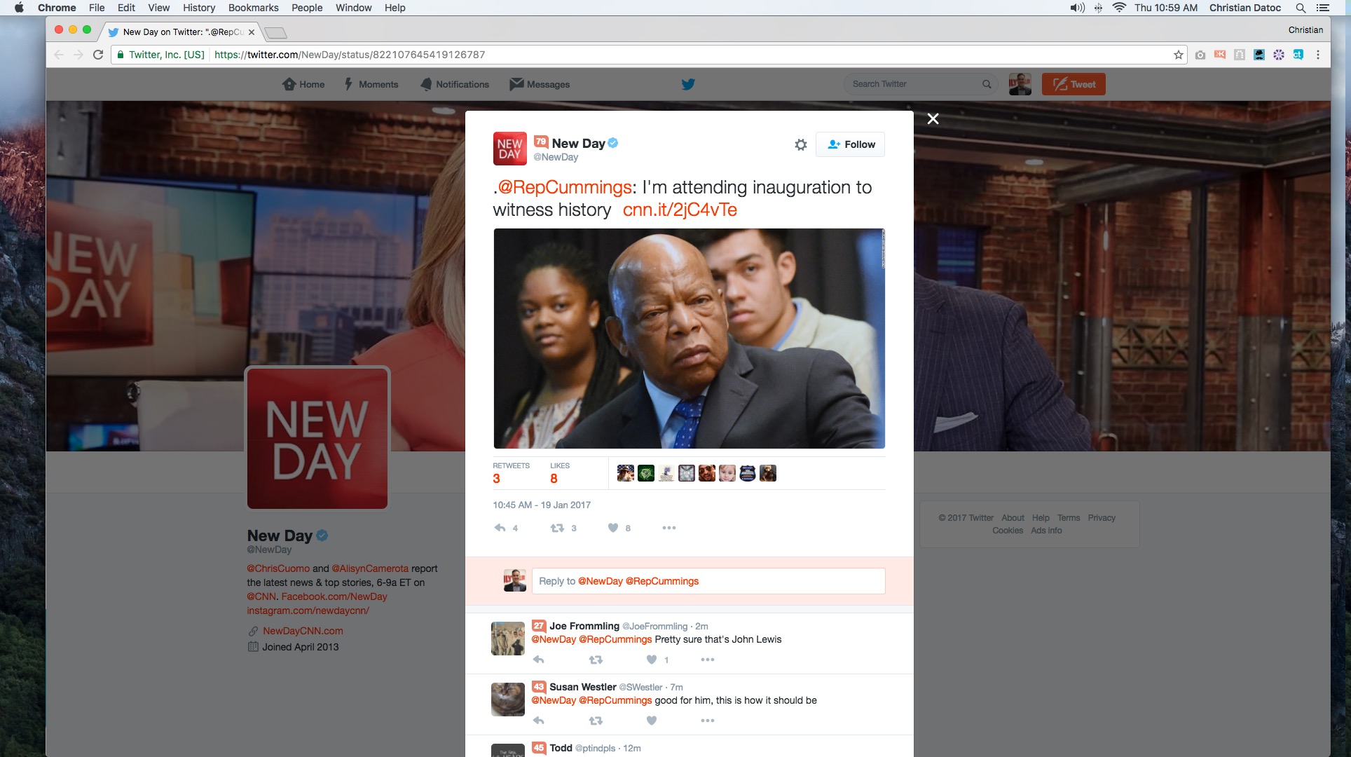CNN New Day Twitter screenshot