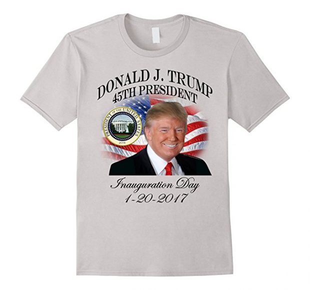 This inauguration shirt comes in silver (Photo via Amazon)