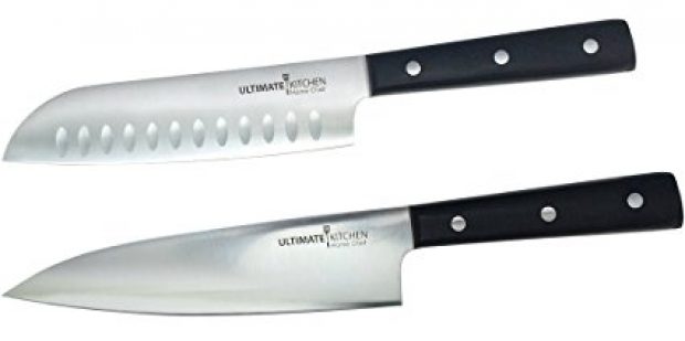 Normally $70, this 'durable, corrosion-resistant stainless steel' knife set is 77 percent off as part of this lightning deal (Photo via Amazon)