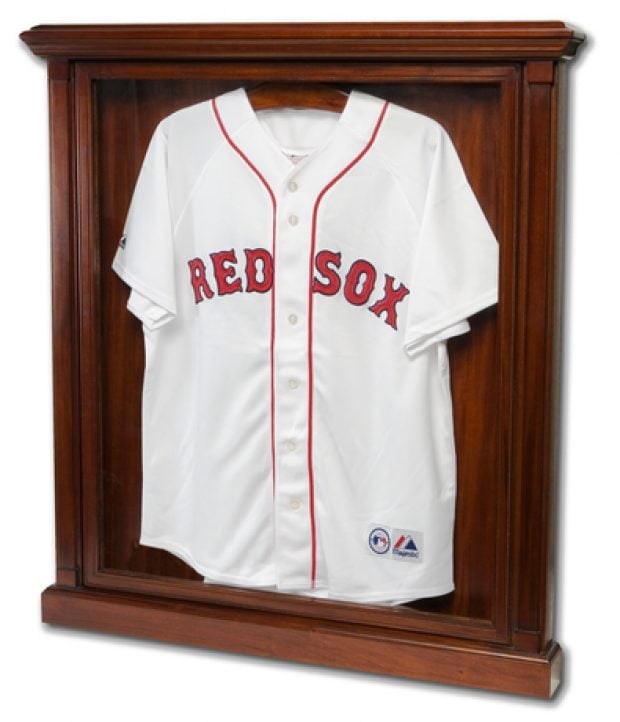 Thankfully, it doesn't have to be a Red Sox jersey (Photo via Federal Display Cases)