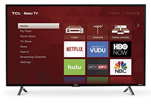 Normally $290, the 40-inch is 7 percent off (Photo via Amazon)