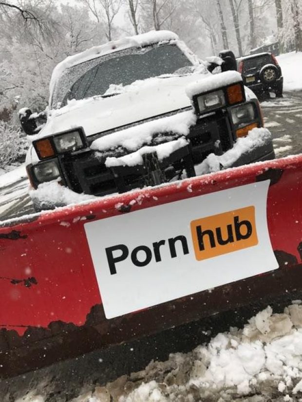 Snow plow. (Credit: Pornhub)