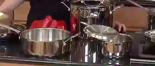 This is a Cuisinart collection of chef's classic cookware (Photo via Amazon Video)