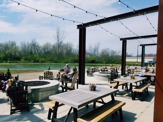 Patio at the BrewDog facility in Columbus, Ohio (Daily Caller News Foundation/Christopher Bedford)