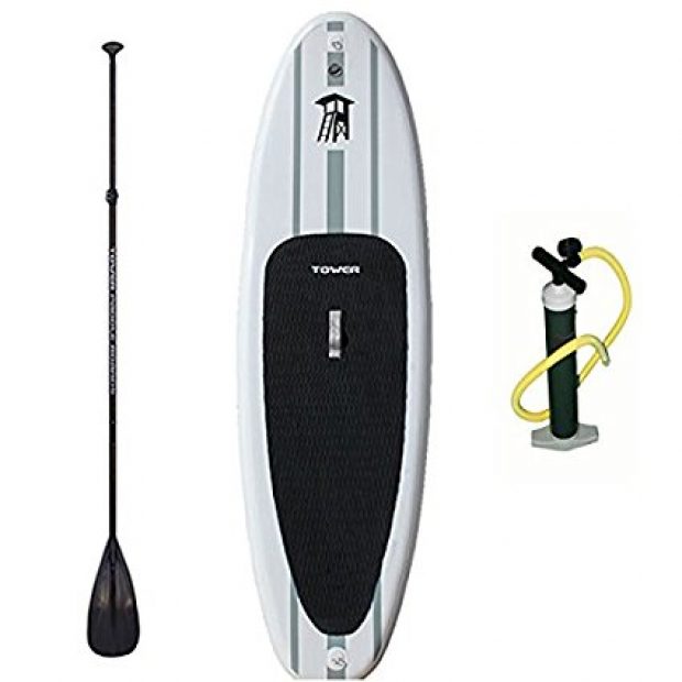 Normally $1175, this inflatable paddleboard is 58 percent off today (Photo via Amazon)