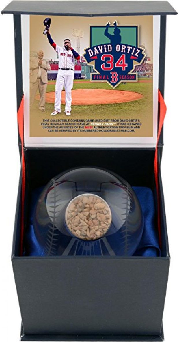 Normally $57, this game-used dirt from Big Papi's last game is 56 percent off (Photo via Amazon)