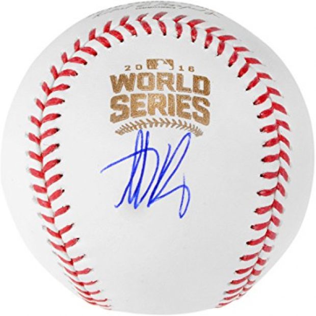 Normally $350, this Anthony Rizzo-autographed WS baseball is 57 percent off today (Photo via Amazon)