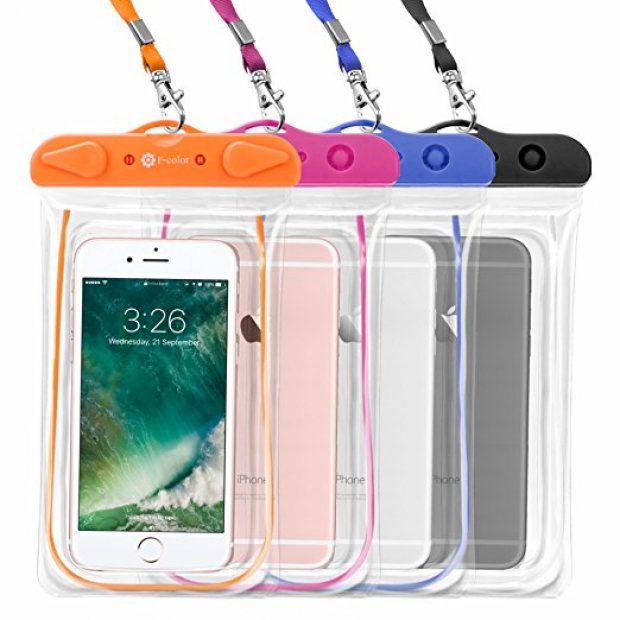 Normally $29, this 4-pack of waterproof cases is 59 percent off with this code (Photo via Amazon)
