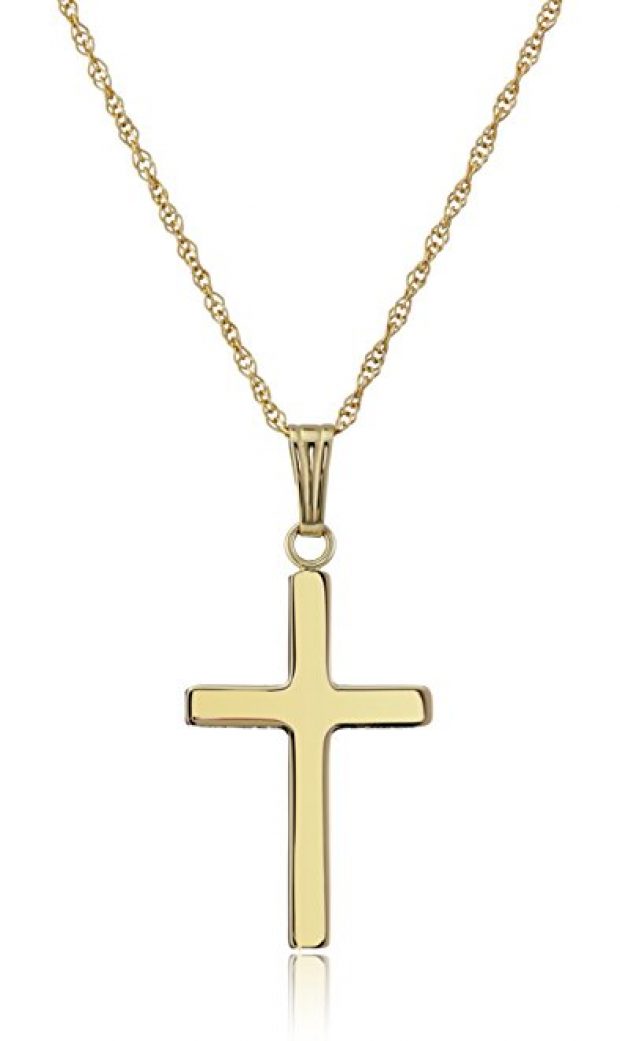 Normally $180, this cross necklace is 41 percent off today (Photo via Amazon)