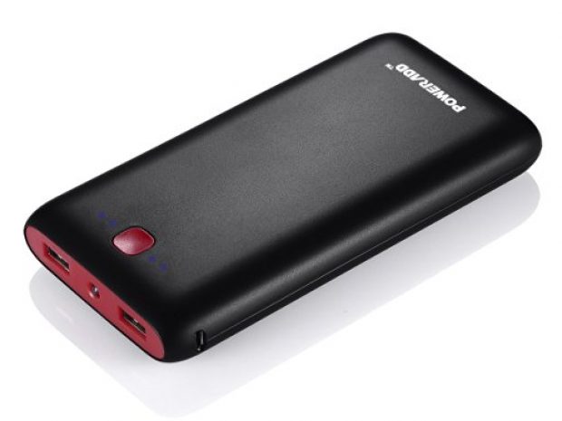 Normally $50, this external battery power bank is 64 percent off today (Photo via Amazon)