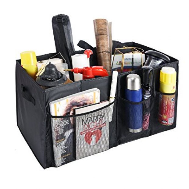 Normally $22, this trunk organizer is 59 percent off with this code (Photo via Amazon)