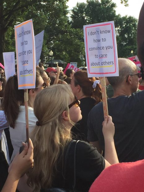 Planned Parenthood protestors march against Senate Republicans health care bill on Capitoll Hill in Washington, D.C. (Robert Donachie/Daily Caller News Foundation) 