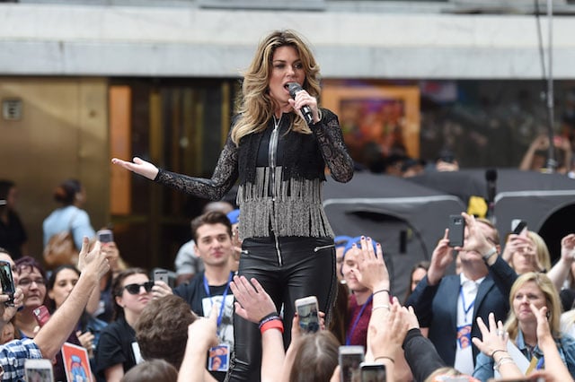 NEW YORK, NY - JUNE 16: Shania Twain performs on NBC's "Today" at Rockefeller Center on June 16, 2017 in New York City. (Photo by Nicholas Hunt/Getty Images)