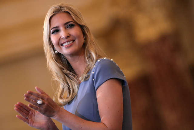 WASHINGTON, DC - JUNE 27: Ivanka Trump delivers remarks at the U.S. State Department during the 2017 Trafficking in Persons Report ceremony June 27, 2017 in Washington, DC. The ceremony honored eight men and women from around the world whose efforts have made a lasting impact on the fight against modern slavery. (Photo by Win McNamee/Getty Images)