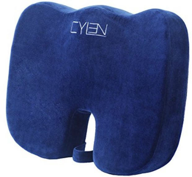 Normally $70, this orthopedic seat cushion is 80 percent off with this code (Photo via Amazon)