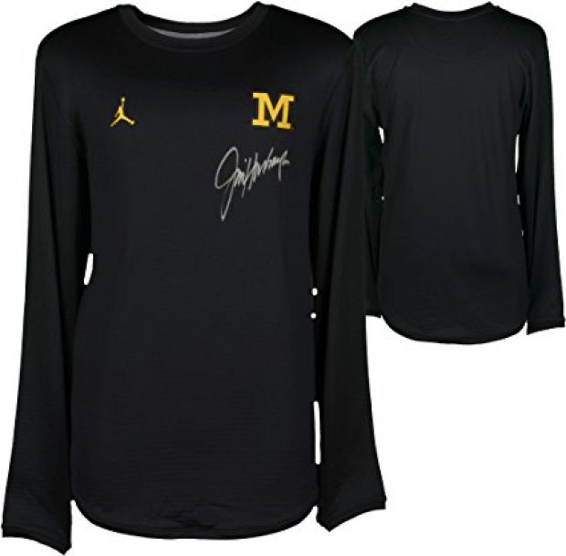 Normally $430, this autographed Jim Harbaugh sweater is 30 percent off today (Photo via Amazon)