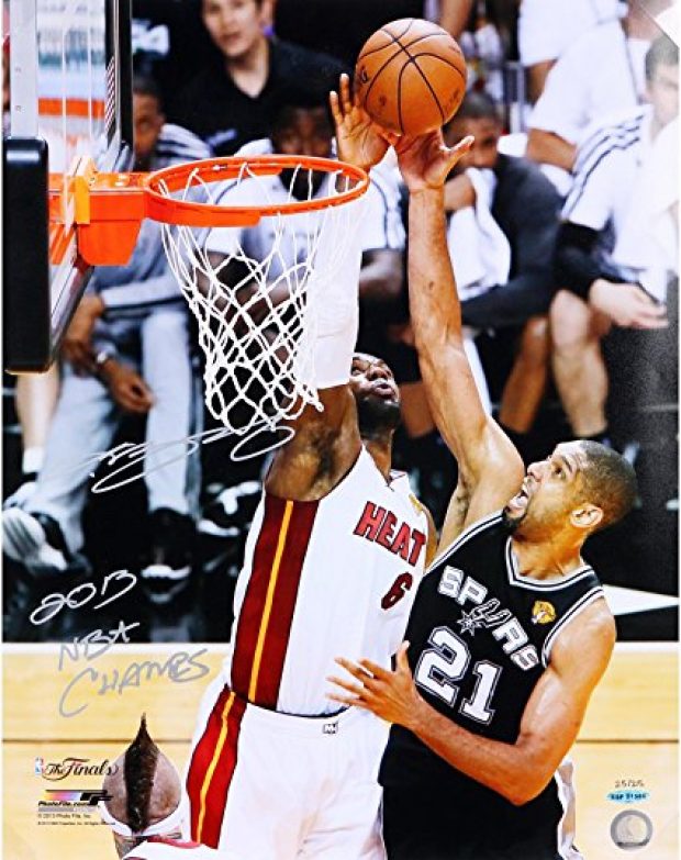 Normally $1,400, this autographed LeBron photo is 59 percent off today (Photo via Amazon)