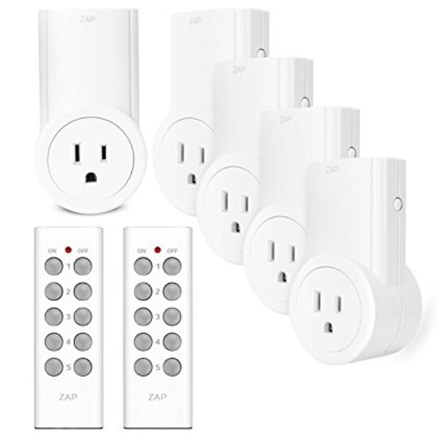 Normally $50, these remote control outlet switches are 52 percent off today (Photo via Amazon)