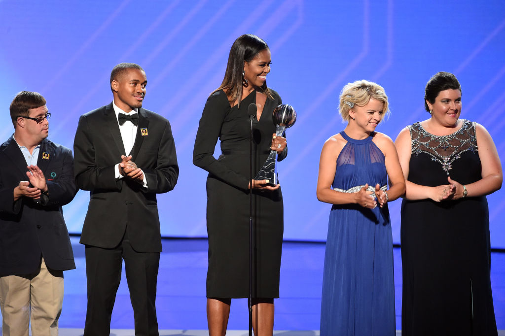 Michelle Obama Makes An Appearance At The ESPYs To Present The Arthur