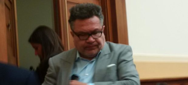 Rinat Akhmetshin photographed at June 14, 2016 House Foreign Affairs Committee hearing. (Courtesy of Hermitage Capital)