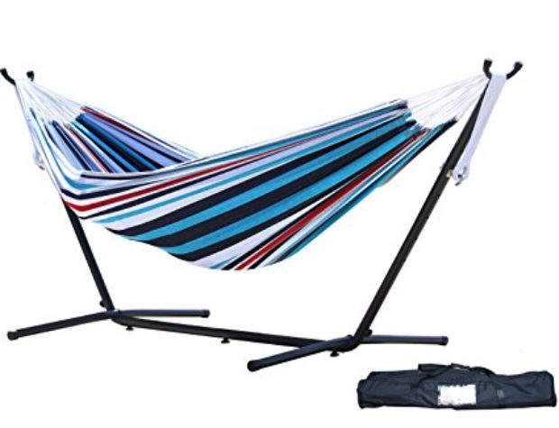 Normally $120, this double hammock is 33 percent off for Prime Day. It is available in 5 different colors (Photo via Amazon)
