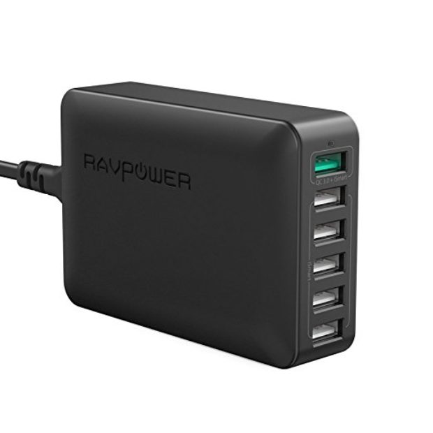 Normally $80, this 6-port charging station is 71 percent off today (Photo via Amazon)