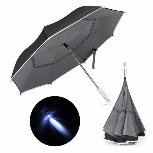 Normally $39, this inverted umbrella is 51 percent off with this code (Photo via Amazon)