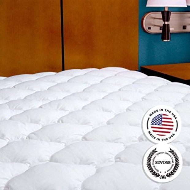 Normally $98, this mattress pad is 30 percent off today (Photo via Amazon)