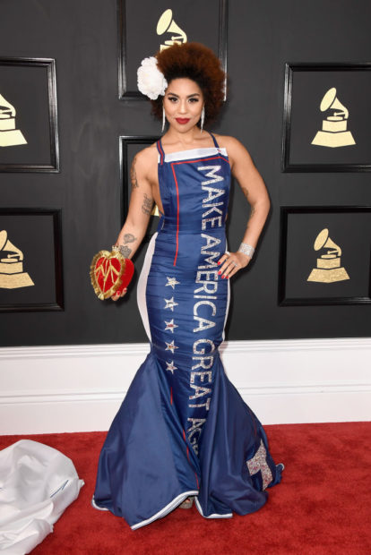 LOS ANGELES, CA - FEBRUARY 12: Singer Joy Villa attends The 59th GRAMMY Awards at STAPLES Center on February 12, 2017 in Los Angeles, California. (Photo by Frazer Harrison/Getty Images)